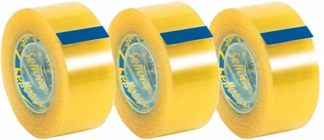 Sellotape Original Multi-Purpose Transparent Packing Tape, 3 Pack