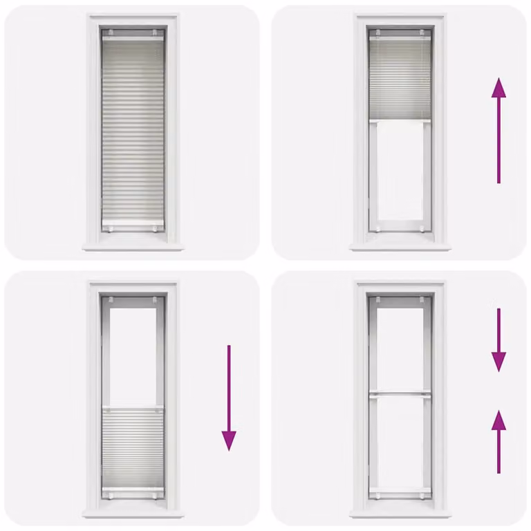 Berkfield Home Single Pleat Polyester Fabric Blind in Light Grey, W: 45 cm, H: 100 cm