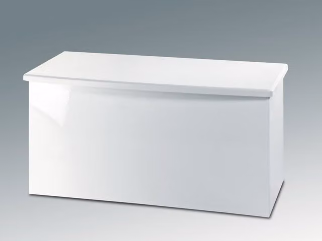 Welcome Knightsbridge White High Gloss Assembled Blanket Box
