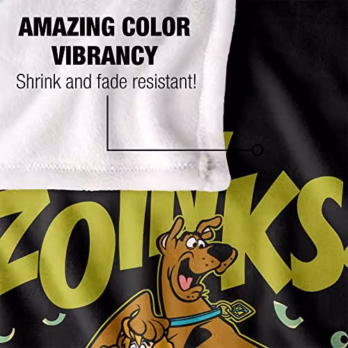 LOGOVISION Scooby Doo Throw Blanket, Multicolour and White, W/D/H: 152 x 127 cm – 3