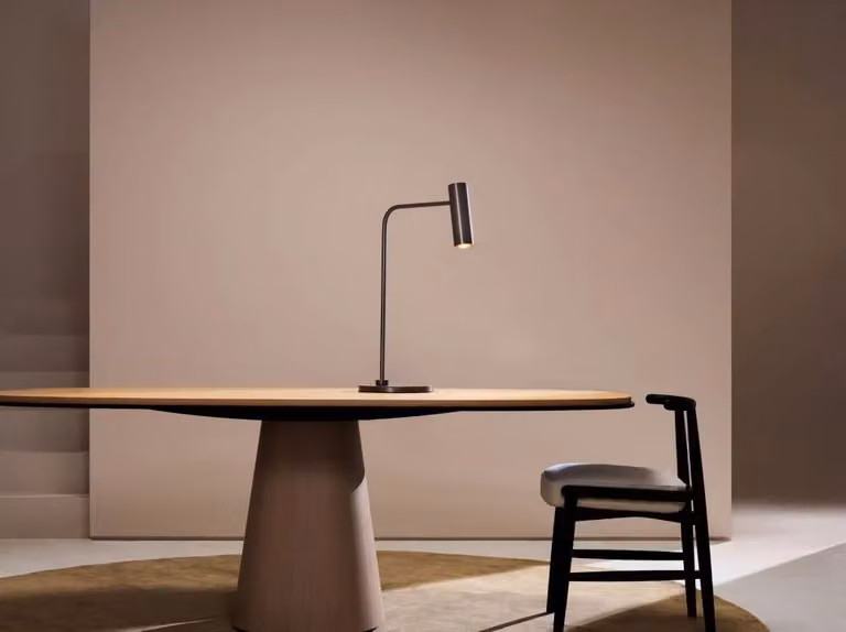 CTO Lighting Heron Black Metal Modern Tabletop Desk Lamp