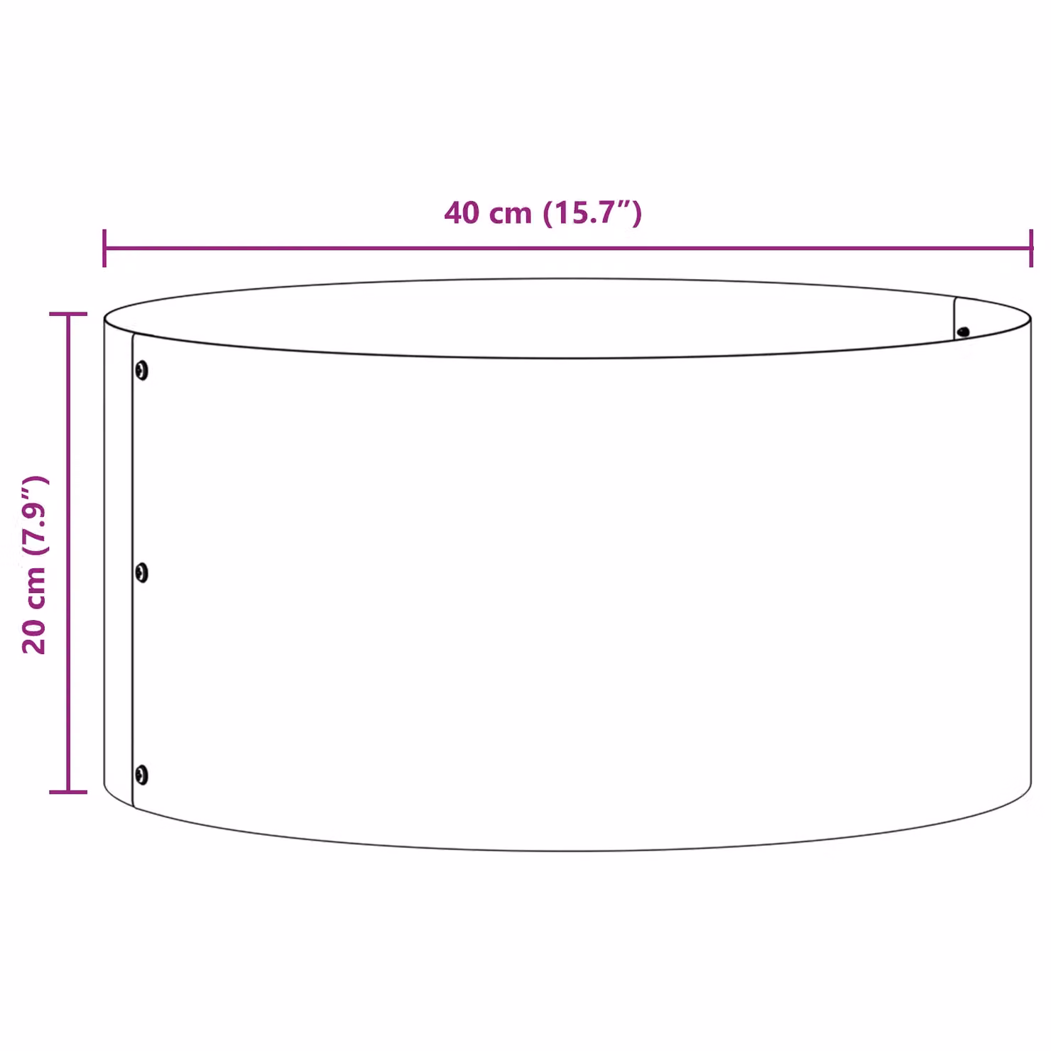 Berkfield Home Large Black Metal Planter Pot – 4