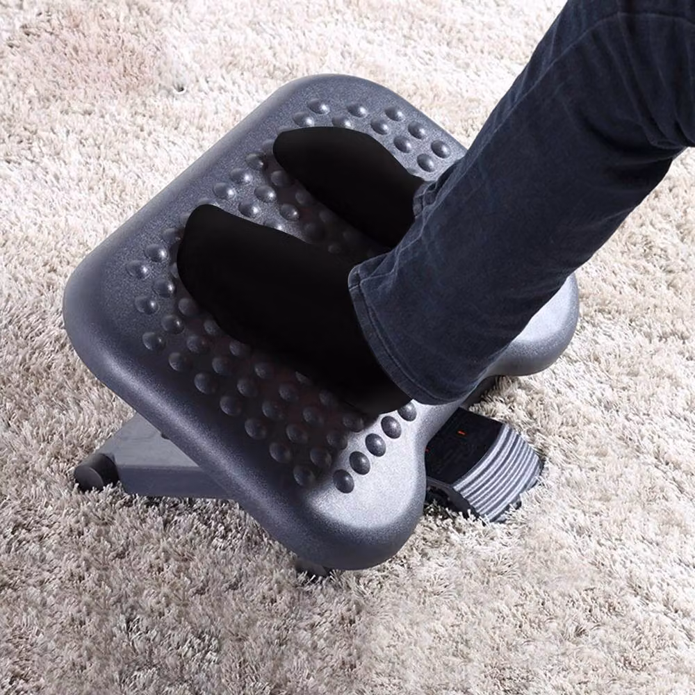 STILVORA Adjustable Footrest with Tilting Platform in Grey – 3