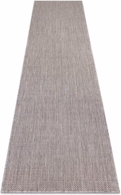 RugsX Sion Runner in Beige, Flat Weave Polypropylene Rectangular Rug, W: 70 cm, L: 300 cm