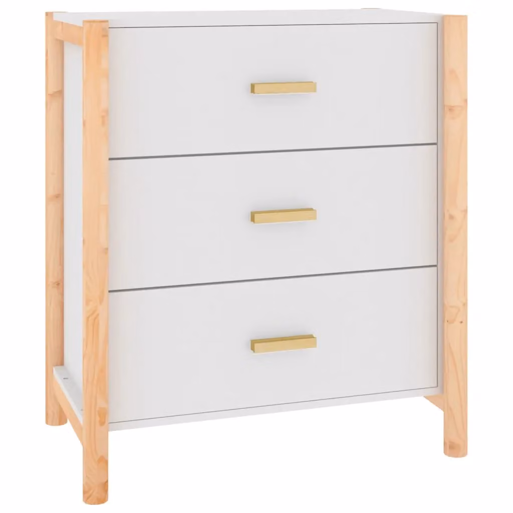 Berkfield Home White Classic Sideboard in Engineered Wood W/D/H: 62 x 38 x 70 cm – 2