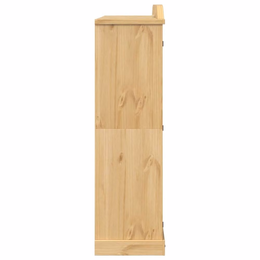 Berkfield Home Corona Wardrobe in Light Brown Waxed Solid Pine, W/D/H: 194 x 52 x 186 cm – 3