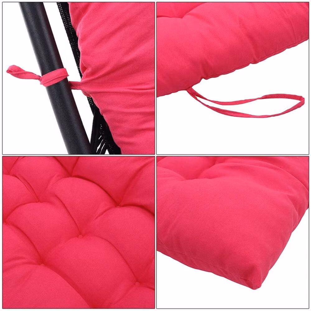 VOGREX 2 Seater Cotton Outdoor Garden Patio Swing Bench Seat Pad in Pink – 2