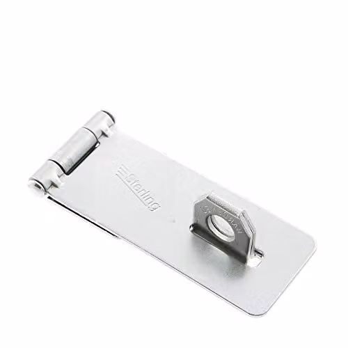Sterling 95mm Zinc Plated Steel Hasp and Staple in Silver