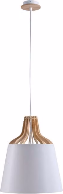 Netlighting Ivone Dome Pendant Ceiling Light, White, Diameter: 38 cm, E27