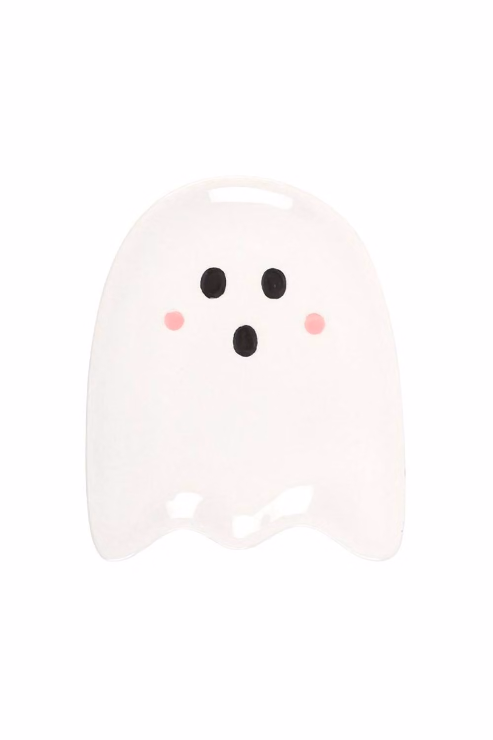 KDMD Sweet Ghost Ceramic Halloween Trinket and Jewelry Holder Plate in White – 2