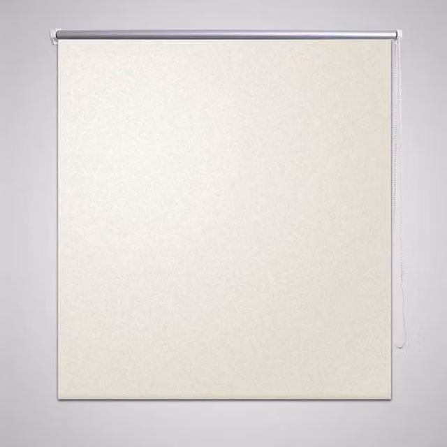 Berkfield Home Blackout Roller Blind, Off-white, W: 140 cm, H: 230 cm