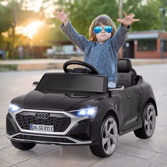 Costway Audi Electric Ride On Car for Kids, Black