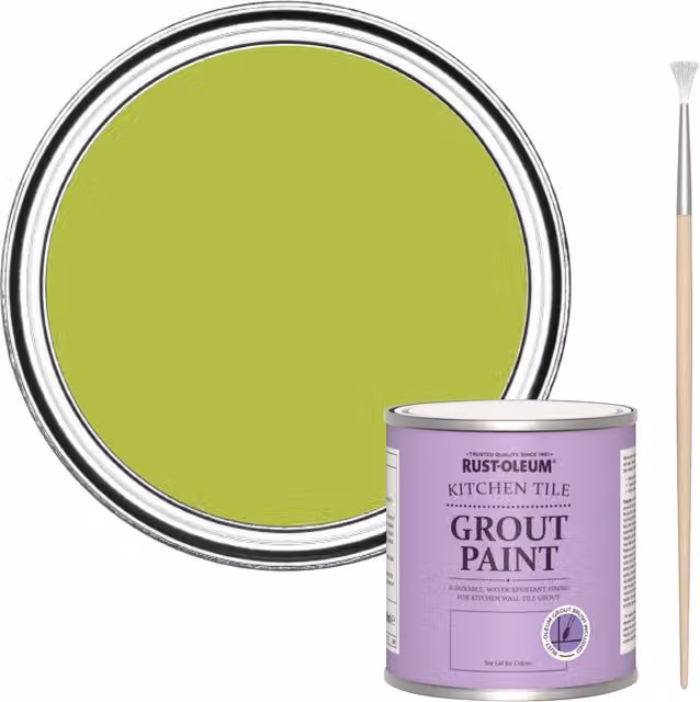 Rust-Oleum Kitchen Grout Paint in Key Lime Green, 250ml