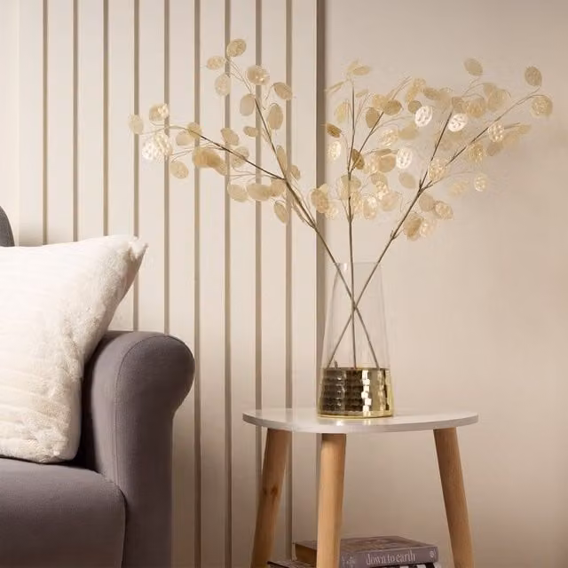 Scottish Everlastings Ltd Honesty Spray, 3 Pack, Beige, Height: 76 cm – 1