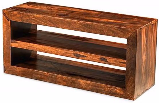 Archers Santa Clara Rustic Brown Acacia and Sheesham Wood TV Cabinet