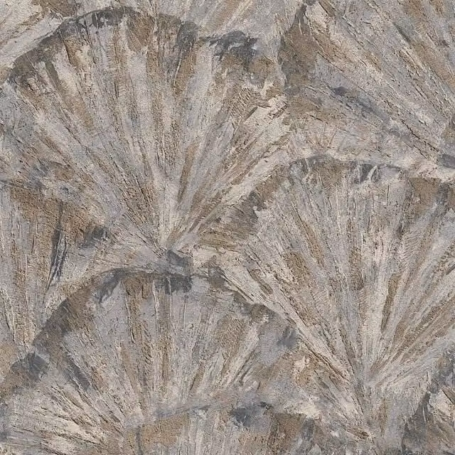 I Love Wallpaper Abstract Nature Shell Wallpaper in Yellow and Grey