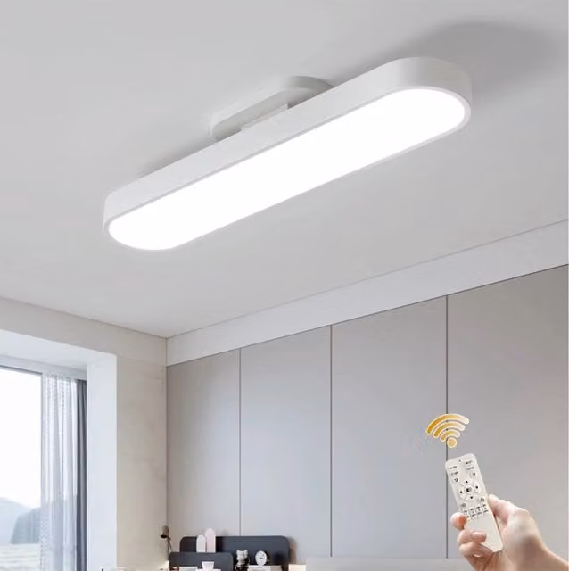 The Bath Plus White Dimmable LED Oval Flush Mount Ceiling Light