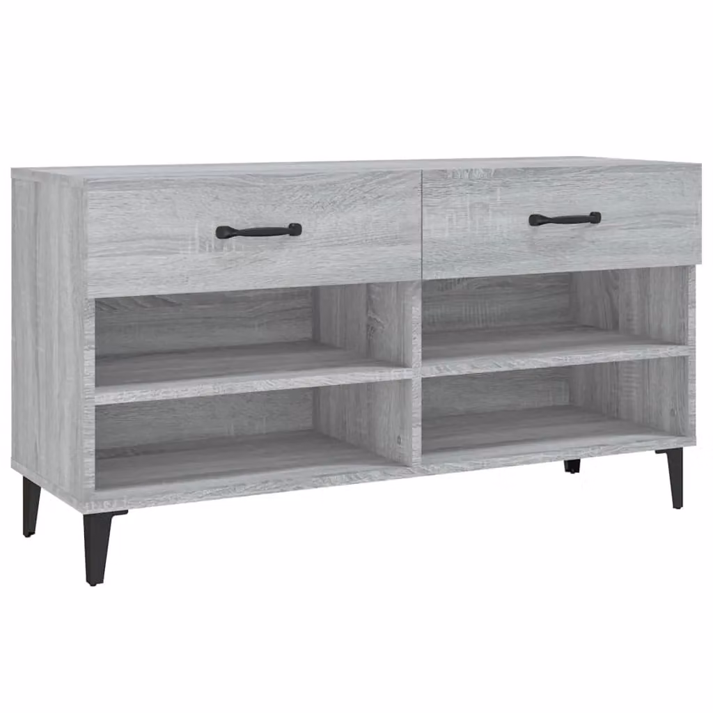 Berkfield Home Grey Sonoma Shoe Cabinet W/D/H: 102 x 35 x 55 cm – 2