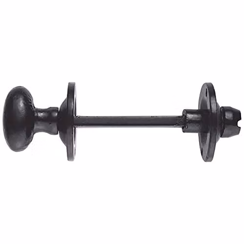 Loops Oval Thumbturn Lock with Coin Release Handle in Black Antique