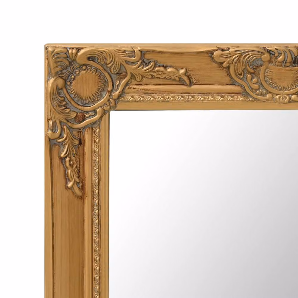Berkfield Home Antique Baroque Style Wall Mirror, Gold, W: 50 cm, H: 80 cm – 3