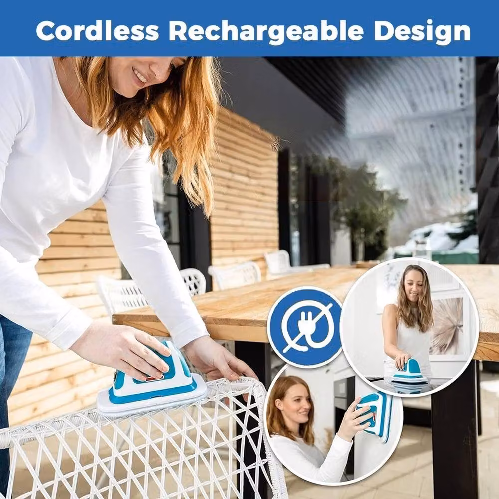 FLAVORA Cordless Rechargeable Vibration Cleaning Scrubber, Blue, W/D/H: 100 x 100 x 100 cm – 3