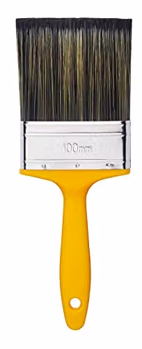 ProDec 100mm Flat Masonry Paint Brush for Water and Solvent Based Paints – 1