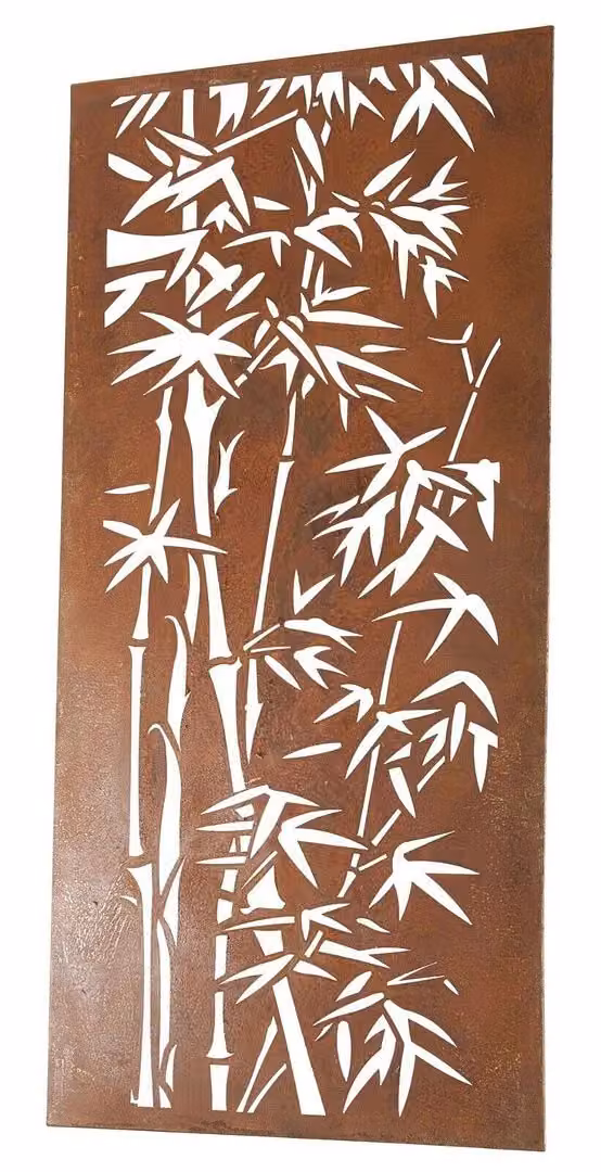 F&G Supplies Brown Woven Bamboo Decorative Wall Art Screen, H: 180 cm x W: 90 cm – 3