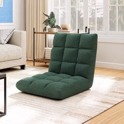MCC Direct Adjustable Multi-Position Folding Floor Chair in Green – 2