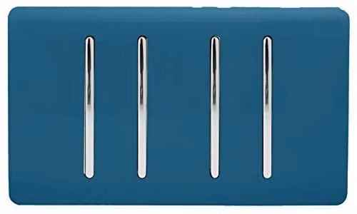 Trendi Blue Flush Plate Switch