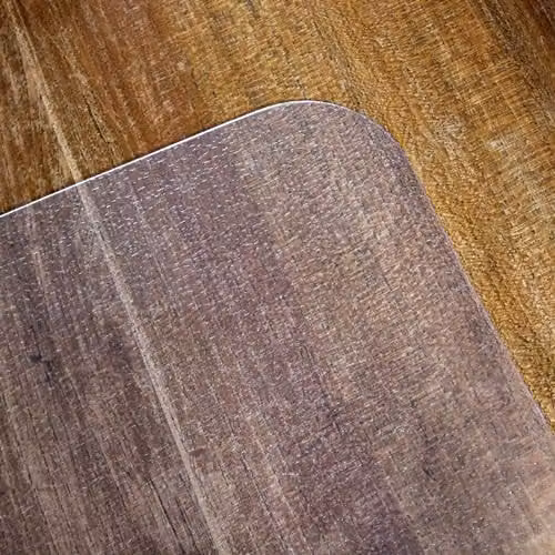 Floortex Valuemat Basic Transparent Vinyl Multi-Purpose Rectangular Floor Protection Mat for Hard Floors, W: 90 cm, L: 120 cm – 3