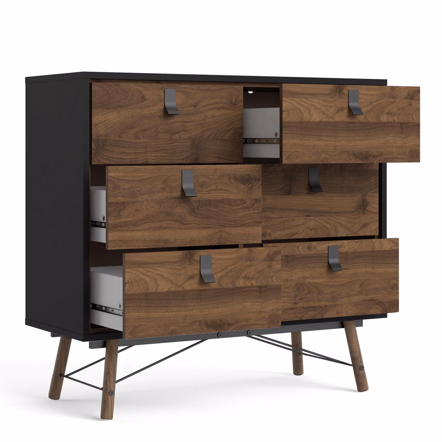 Furniture To Go Ry Double Chest of 6 Drawers in Walnut – 2