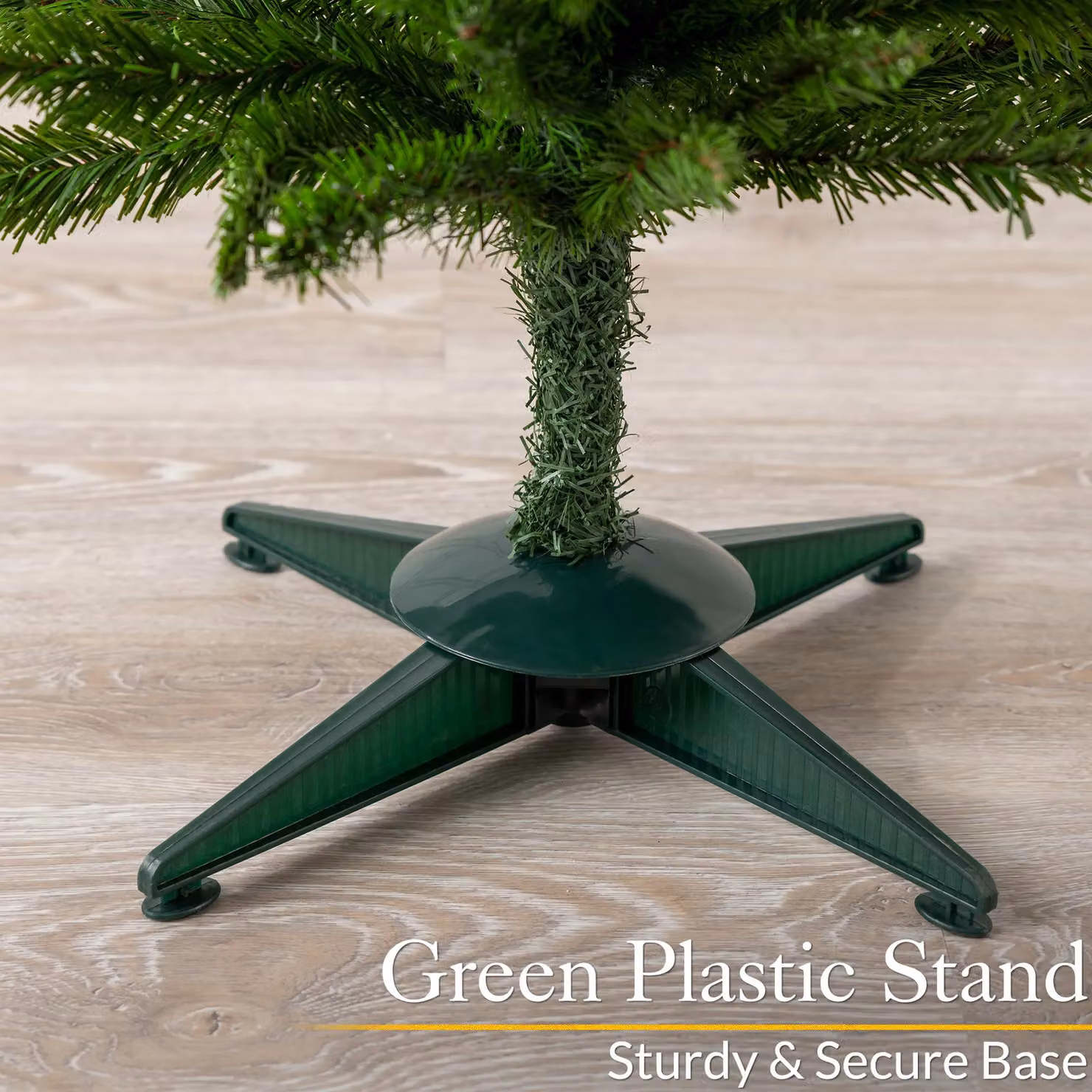 Christow Slim Artificial Corner Pencil Christmas Spruce Tree in Green with Base Stand – 5