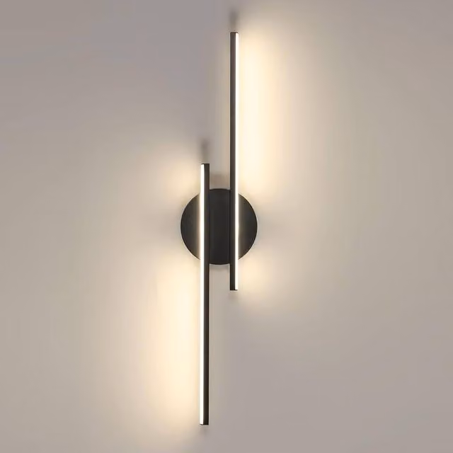 COMELY Modern Linear LED Wall Light, Black, W: 60 cm – 1