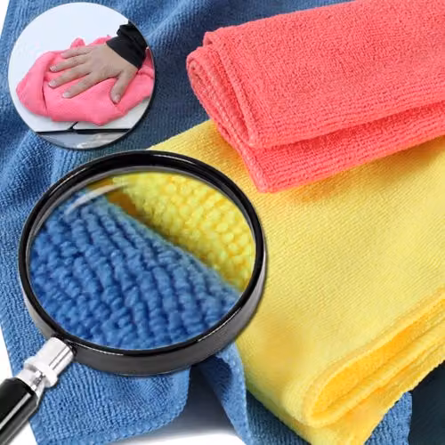tectake Multicolour Microfibre Cleaning Cloths, W/D/H: 35 x 35 x 35 mm – 2