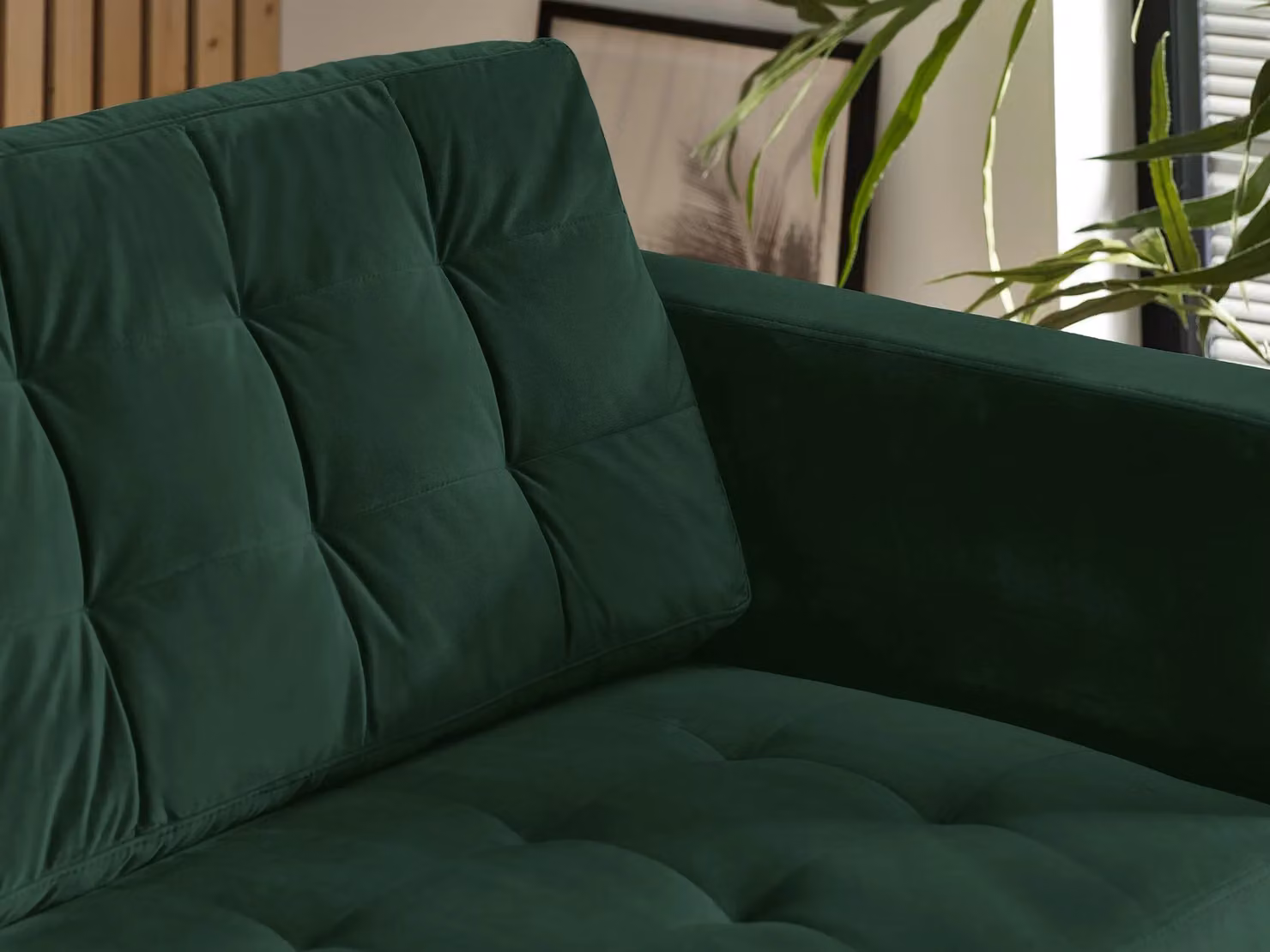 FurnitureboxUK Jade 3-Seater Modern Velvet Sofa with Solid Wood Frame in Green – 4