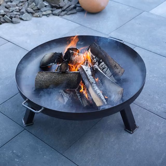 Buschbeck Ifen Steel Fire Bowl, Black, Diameter: 60 cm