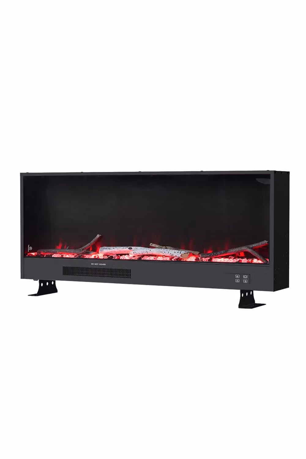 Living and Home 46" Wall Mounted Electric Fireplace Heater with Smart Remote and 12-Colour Options in Black – 5