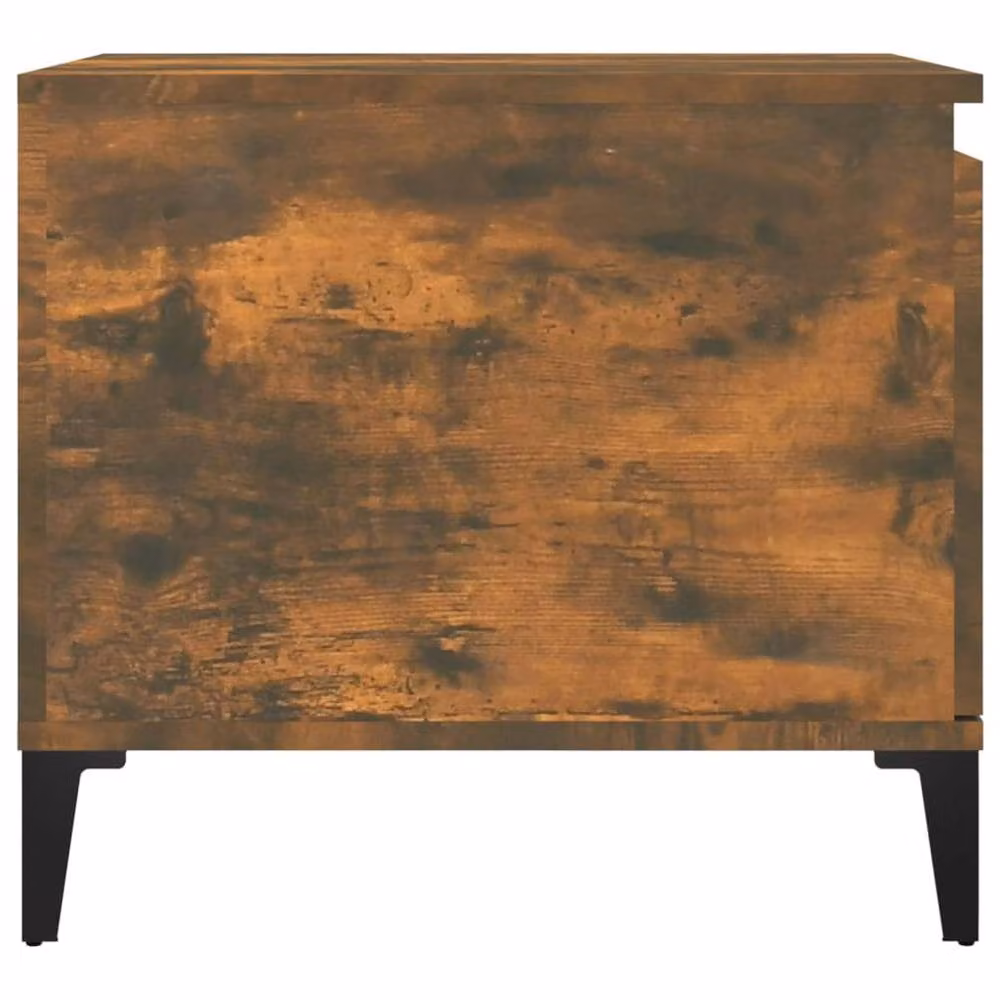 Berkfield Home Decorative Coffee Table in Smoked Oak Brown, W/D/H: 100 x 50 x 45 cm – 3