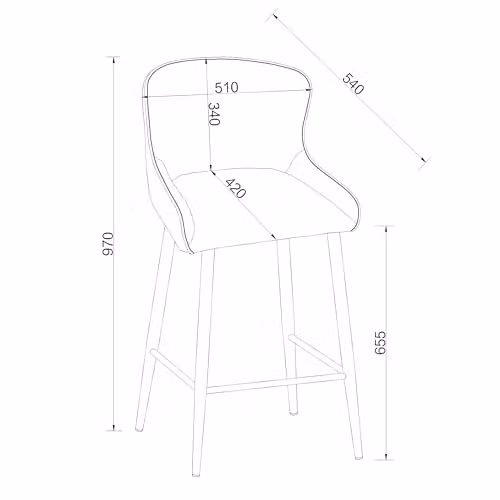 Bentley Designs Rubens Bar Stools in Beige Boucle (Pair) – 2