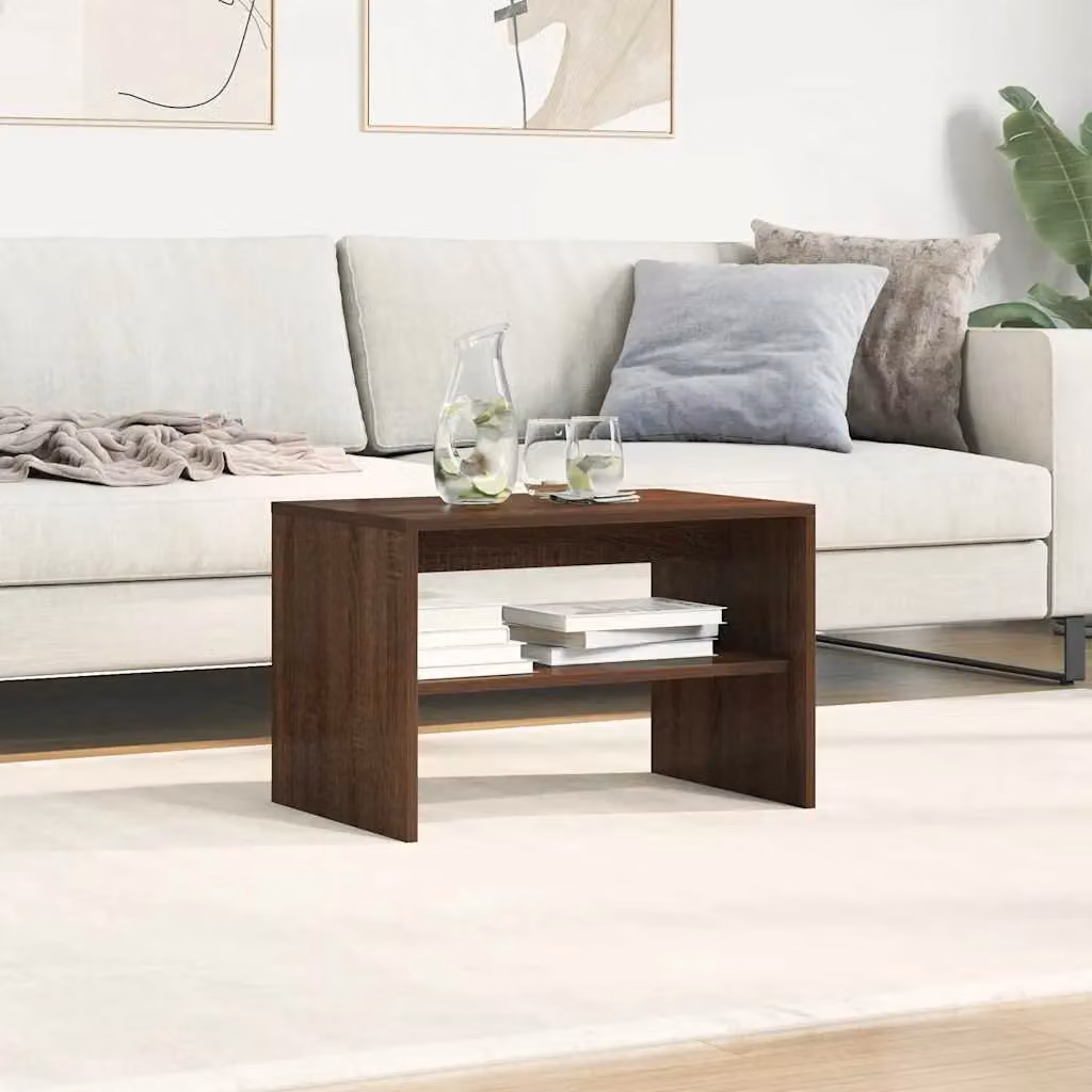 Berkfield Home Modern Brown Oak TV Cabinet in Engineered Wood W/D/H: 60 x 40 x 40 cm – 4