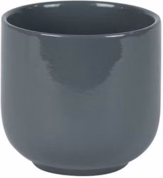 KDMD Hortus Havana Glossy Grey Ceramic Pot, 11cm, 4 Pack