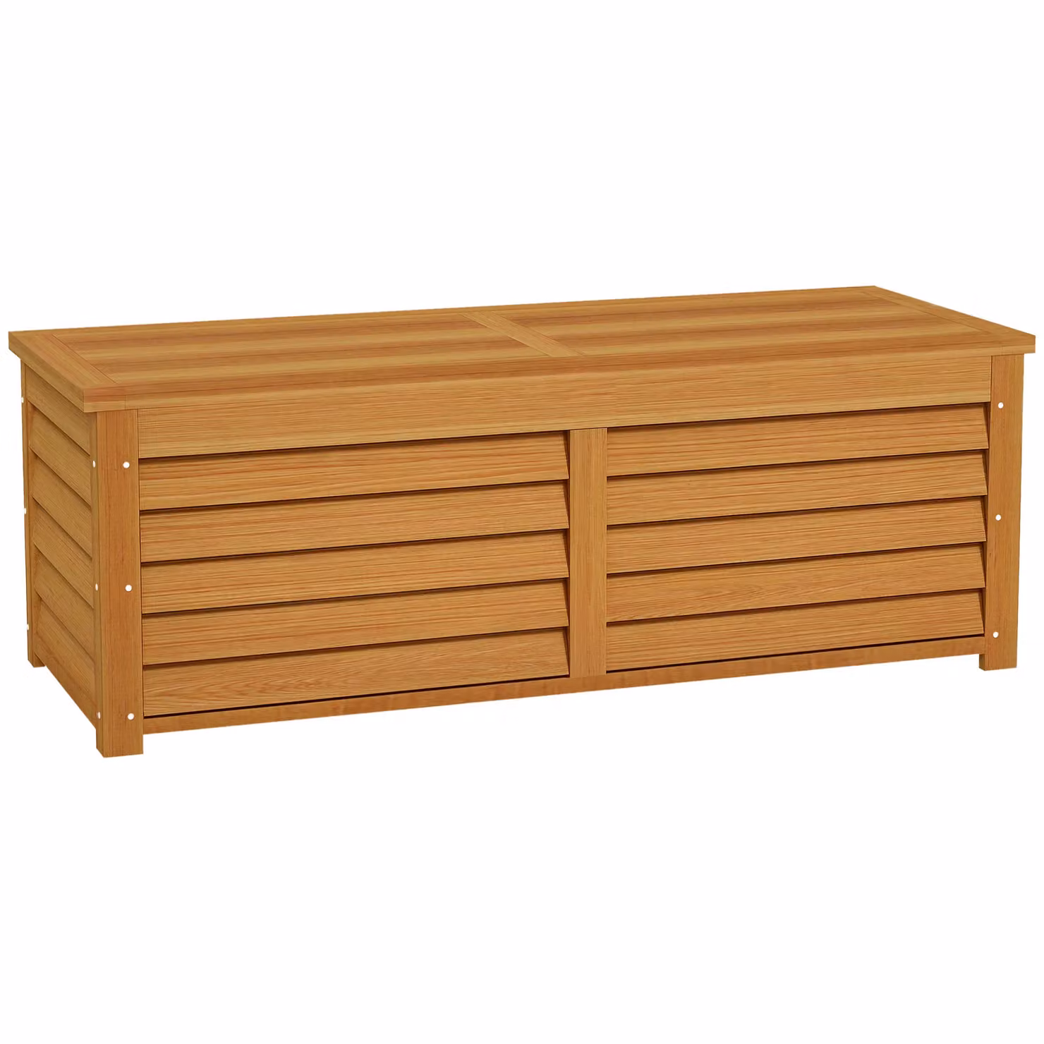 OUTSUNNY 292L Outdoor Storage Box for Patio and Pool, Light Brown – 2