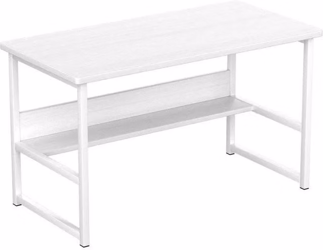 NESTLUNE White Computer Desk for Home Office