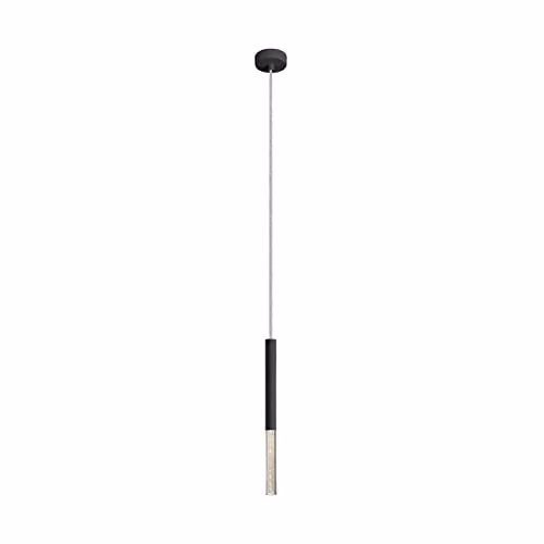 Zumaline One Integrated LED Pendant Ceiling Light in Matt Black, 3000K, 450Lm