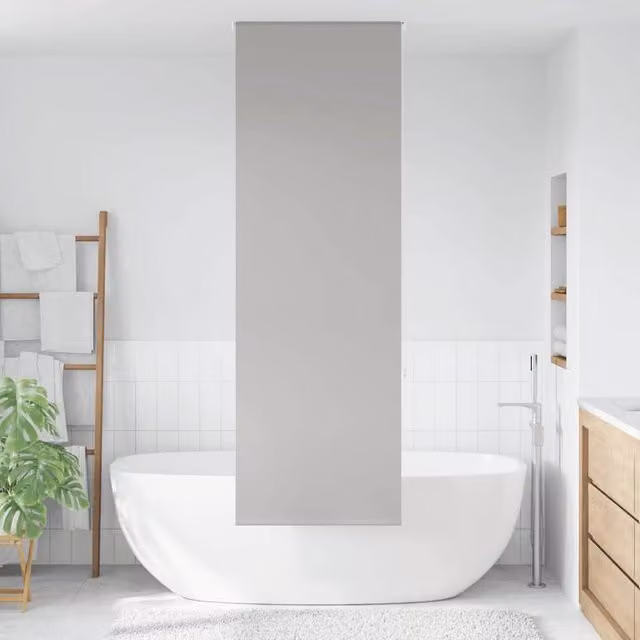 Berkfield Home Grey Opaque Shower Roller Blind, W/H: 80 x 240 cm