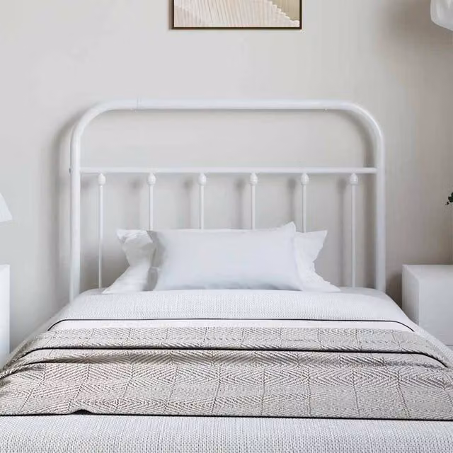 Berkfield Home Metal Headboard in White, Width: 100 cm – 1