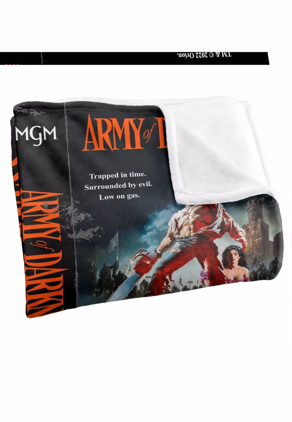 LOGOVISION Army of Darkness VHS Super Soft Microfibre Throw Blanket, W/D/H: 152 x 127 cm, Multicolour – 7