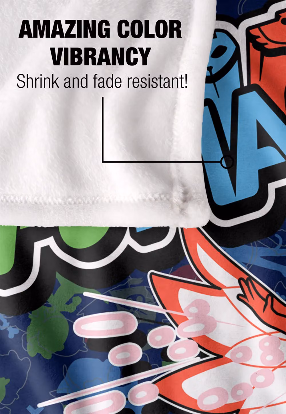 Hasbro PJ Masks PJ Group Attack Kids Silky Touch Blanket in White and Multicolour, W: 152 cm, D: 127 cm – 4