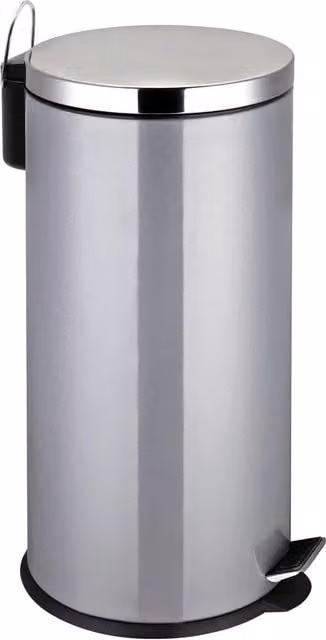 Orsina 30 Litre Pedal Bin in Silver and Grey with Soft Close Lid and Removable Inner Bucket – 1