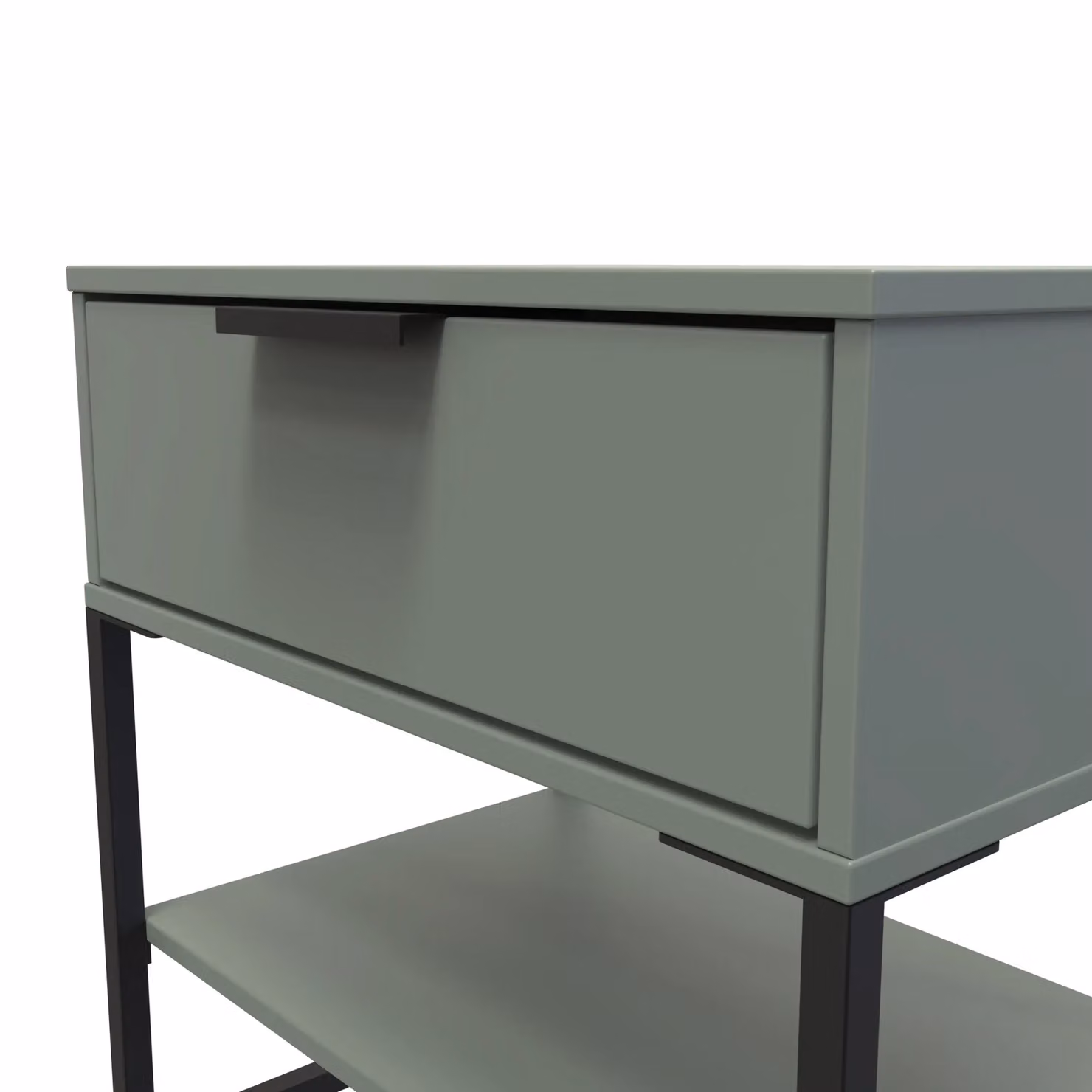 Ready Assembled 2 U Tamworth Single 1 Drawer Bedside Cabinet in Pale Green – 3